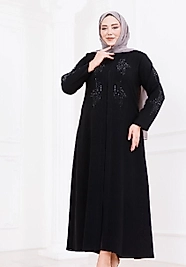 KOL BONCUK İŞLEMELİ FERACE