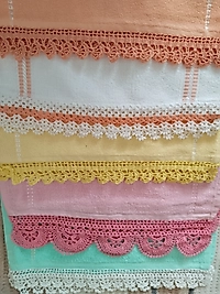 Tığ işi 5 Adet el havlusu