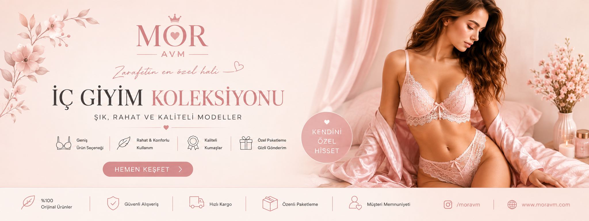 Mor AVM iç giyim koleksiyonu · şık, rahat ve kaliteli modeller