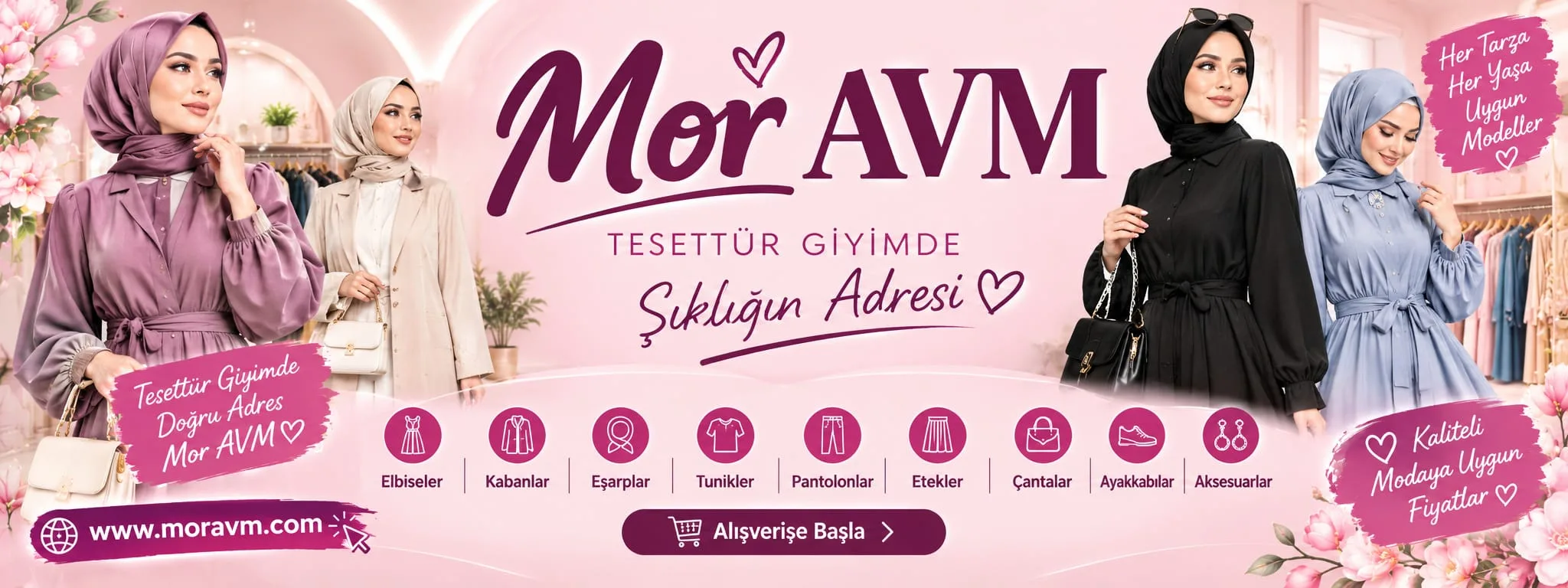 Tesettür giyim ürünleri