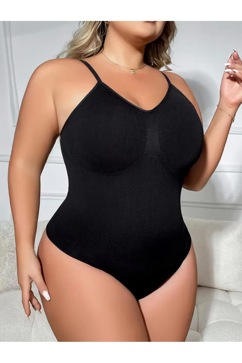 Seamless Zıbın Korse Çıtçıtlı Body 2 Beden İncelten Toparlayıcı Push Up Etkili Karın Bel Göbek Sıkılaştırıcı Kadın Body Korse 9051 Siyah görseli