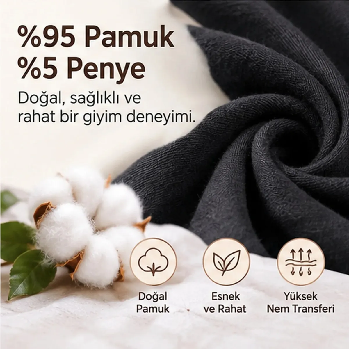 Kadın Pamuklu Zikzak İşlemeli Bikini Kesim Külot 3'lü Paket | Siyah Beyaz Dantel Detaylı İç Çamaşırı görseli