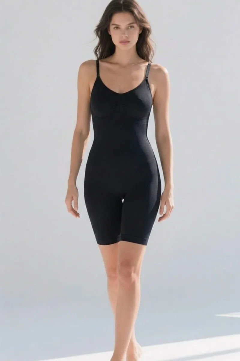 Kadın Bel Bacak Sıkılaştıran SİYAH Full Body görseli