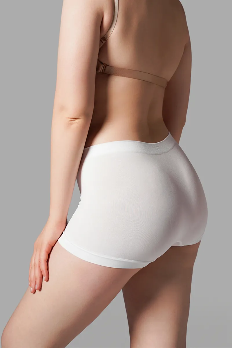 KADIN BOXER Toparlayıcı İz Yapmayan Seamless Örme BOXER 2001 Beyaz görseli