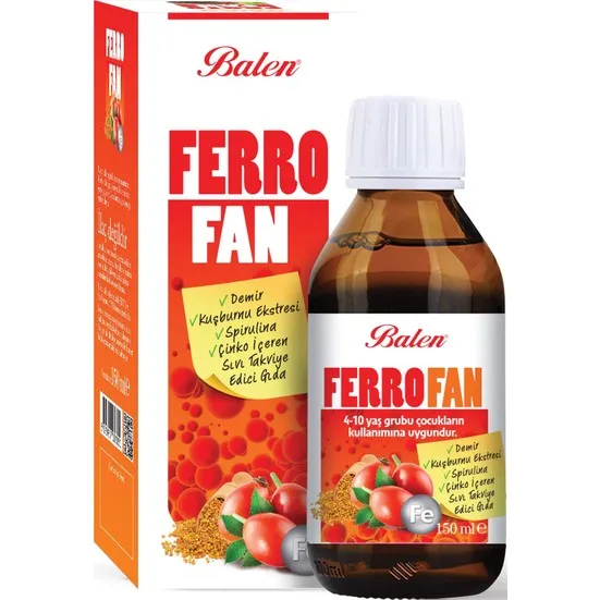 Balen Ferrofan Demir Çinko Şurup 150 ml