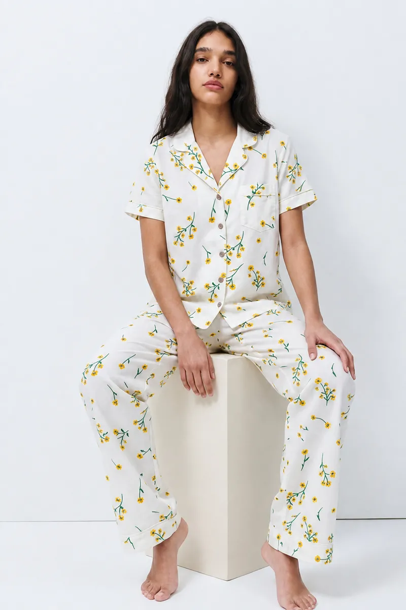 Standart Boy Elastanlı Çok Renkli Pijama Takımı görseli