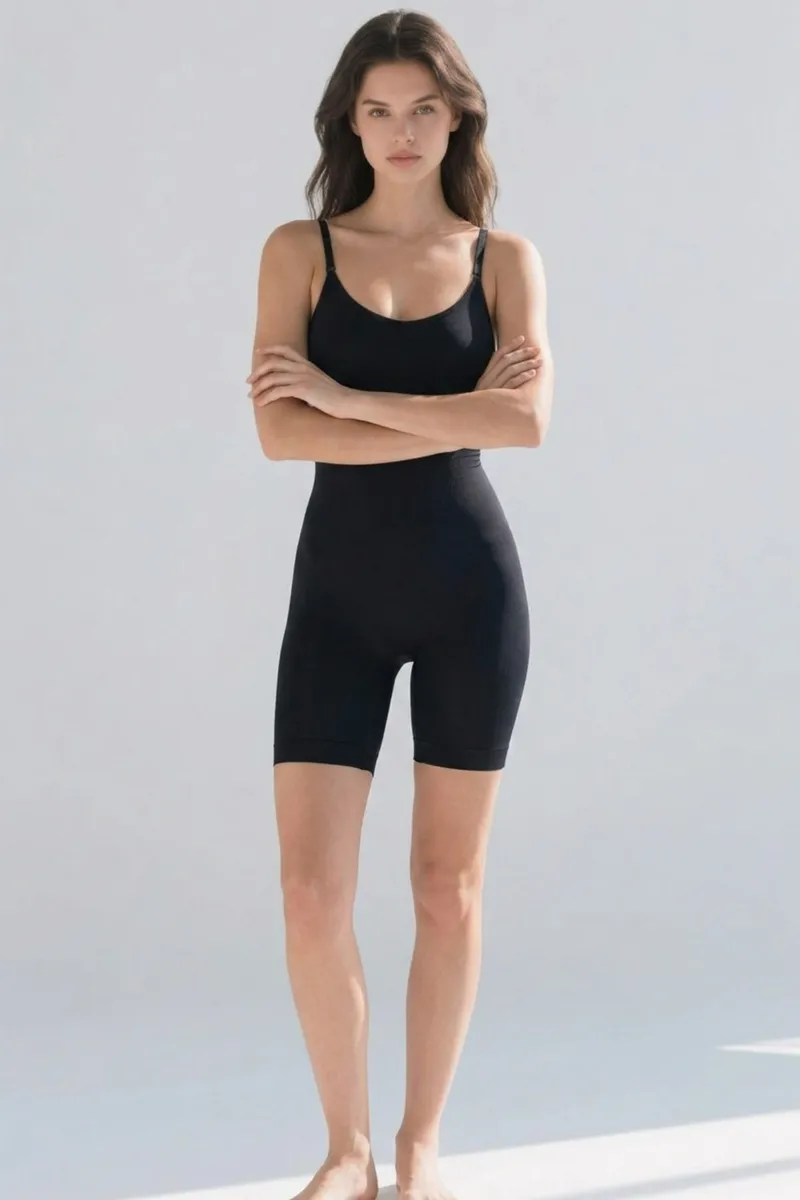 Kadın Bel Bacak Sıkılaştıran SİYAH Full Body görseli