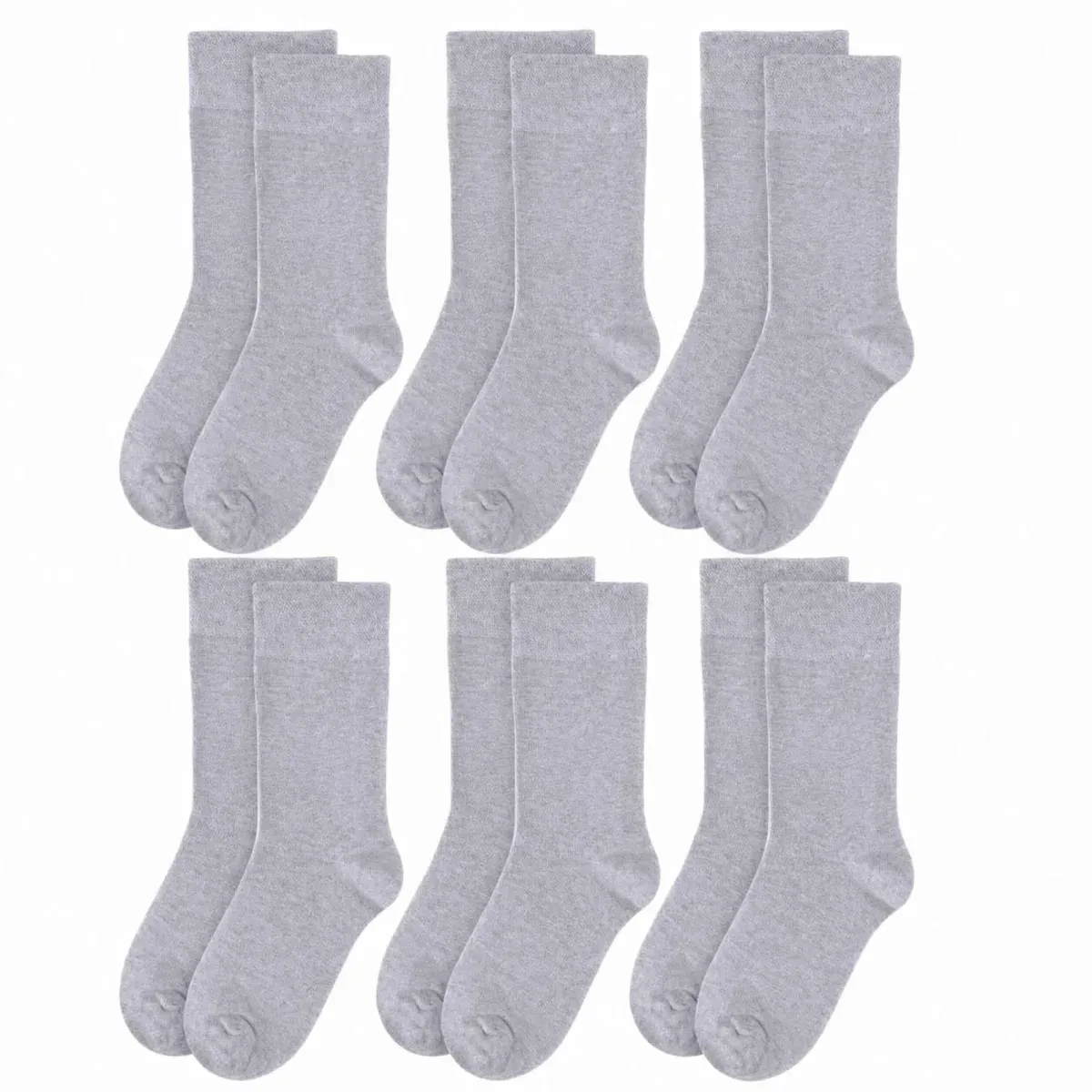 Erkek Bambu Soket Çorap 6’lı Paket, Dikişsiz Parfümlü Nefes Alan Yumuşak Nem Emici Günlük Uzun Çorap görseli