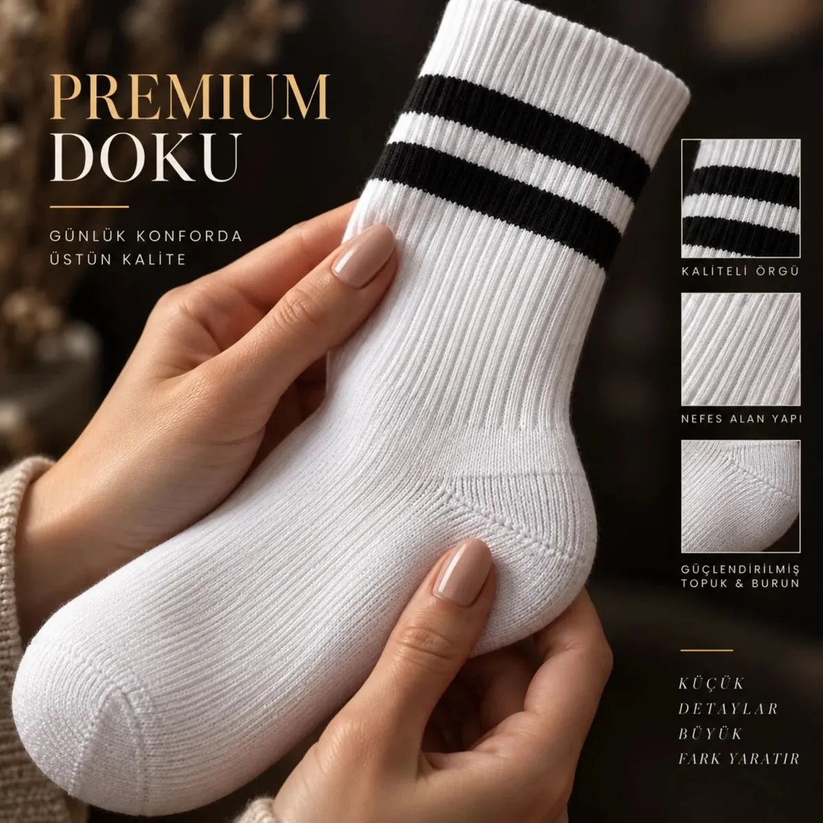 Unisex Renkli Çorap Çizgili 16'lı Set Uzun Soket Günlük Spor Kolej Stil Rahat Kadın Erkek Çorabı görseli