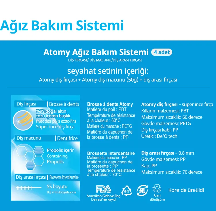 Ağız Bakım Seti *4 Set görseli