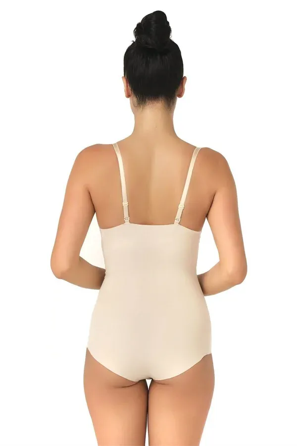 Ten Lazer Kesim Göğsü Açık Slip Body Korse görseli
