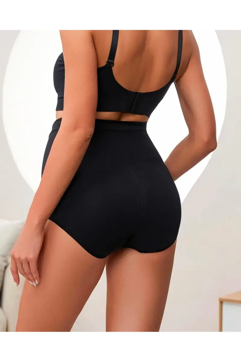 HAMİLE SLİP KÜLOT HAMİLE LOHUSA YÜKSEK BEL TOPARLAYICI KÜLOT 1020 Siyah görseli