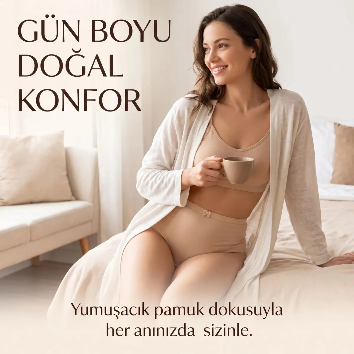 Kadın Pamuklu Düz Bato Külot Paket Siyah Beyaz Ten | Normal Bel Klasik Kesim Günlük İç Çamaşırı görseli