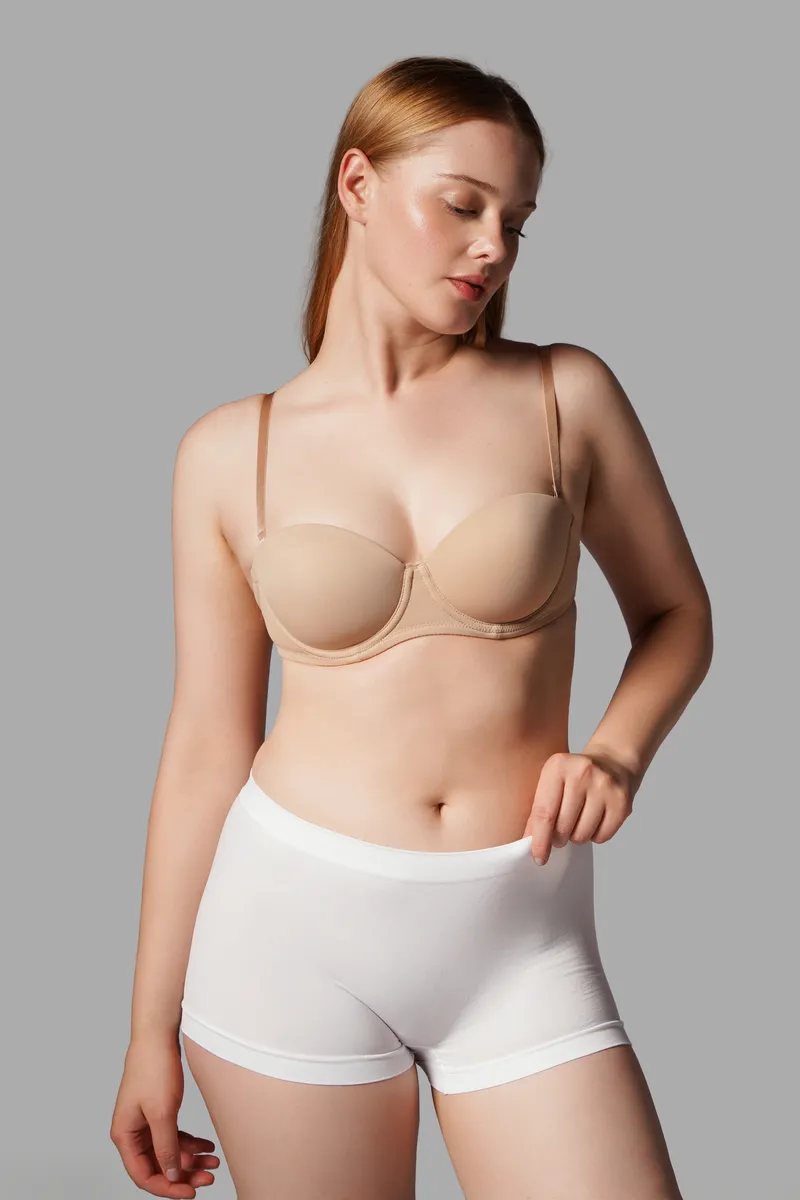 KADIN BOXER Toparlayıcı İz Yapmayan Seamless Örme BOXER 2001 Beyaz görseli