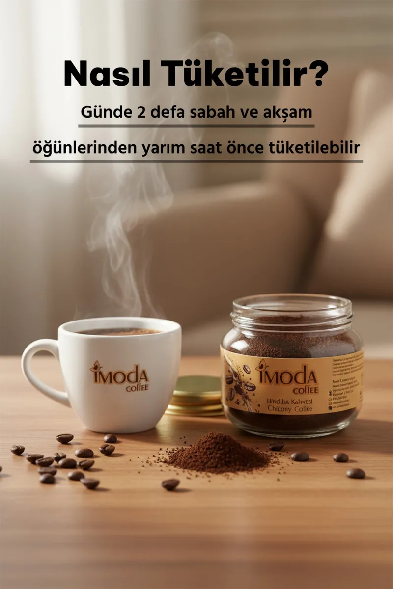 Hindiba Kahvesi 150 gr Cam Kavanoz – 60 Kullanımlık Granül Kahve, Yumuşak İçim görseli