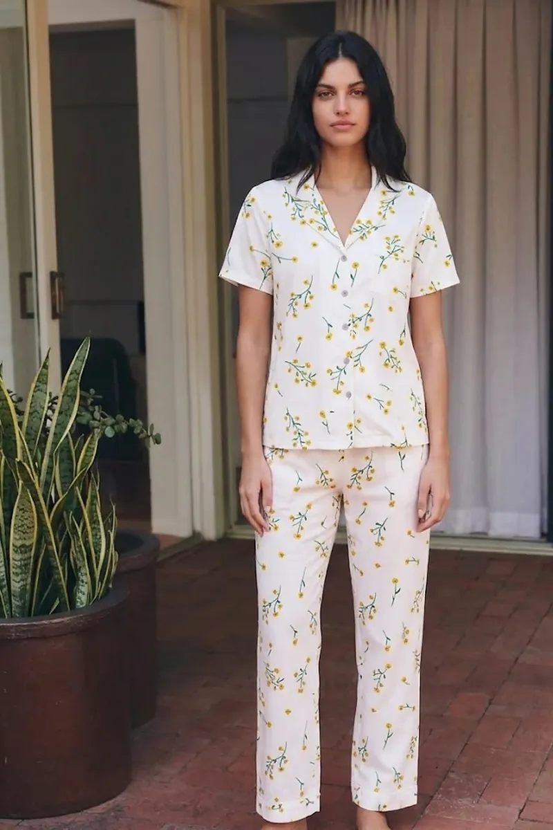 Viskon Karışım Homewear Çok Renkli Pijama Takımı