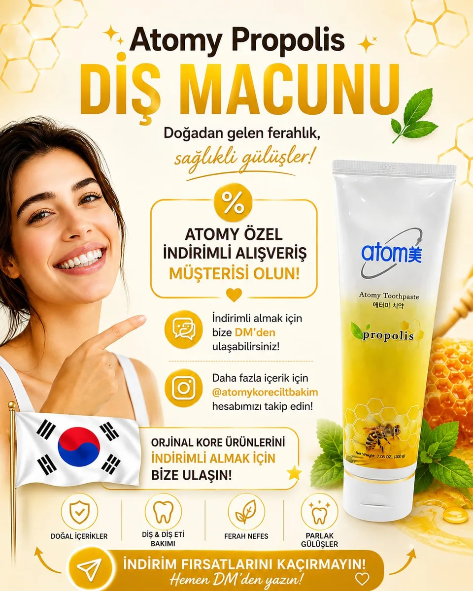 Atomy Diş Macunu 5 li Paket 200ML*5 görseli